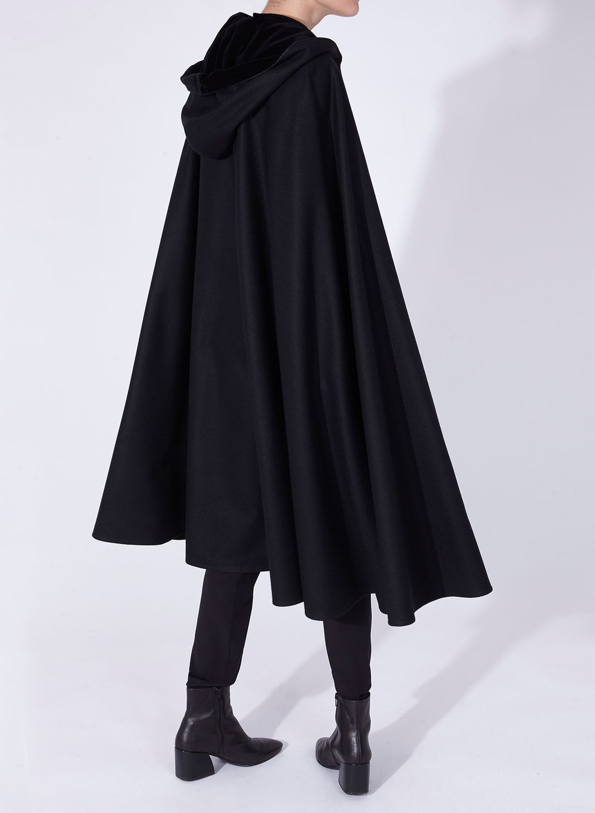 Hooded cloak coat best sale